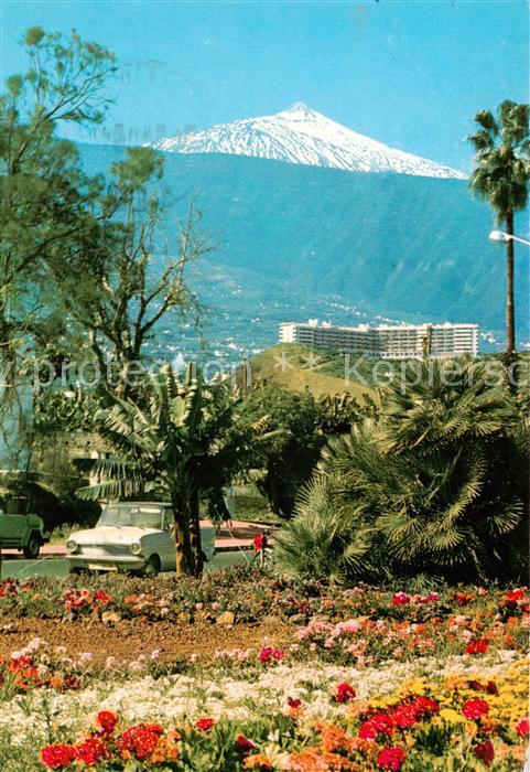 Puerto-de-la-Cruz Tenerife ES Palsaje con el Teide
