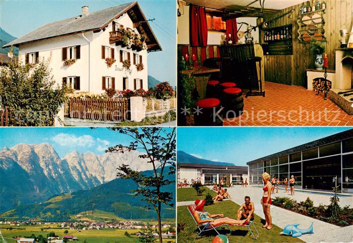 Kuchl Salzburg AT Pension Maria Rest Gaststube Panorama Liegewiese