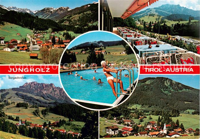 Jungholz Tirol AT Panorama Sorgschrofen Schwimmbad Terrasse