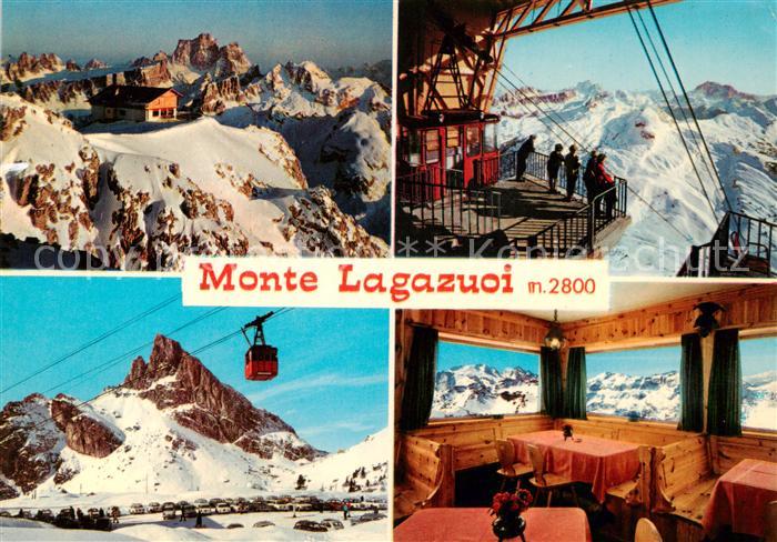 Passo Falzarego IT Monte Lagazuoi Seilbahn Station Gastraum