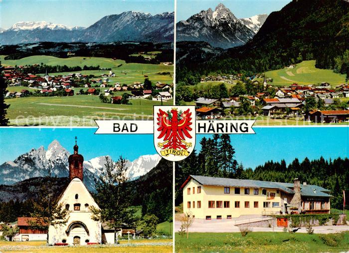 Bad Haering Tirol AT mit Rofangebirge Wildem Kaiser Antoniuskapelle Kurhaus