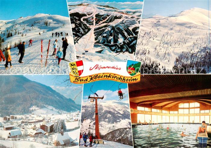 Bad Kleinkirchheim Kaernten AT Skiparadies Sessellift Hallenbad