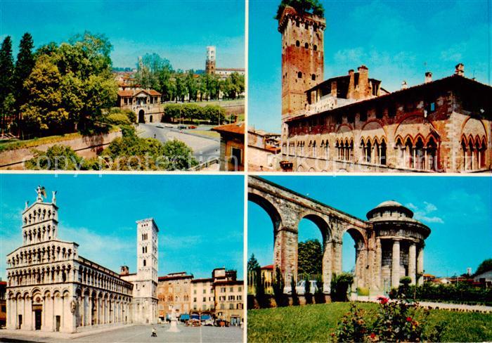 Lucca Toscana IT Teilansichten Viadukt Kirchen