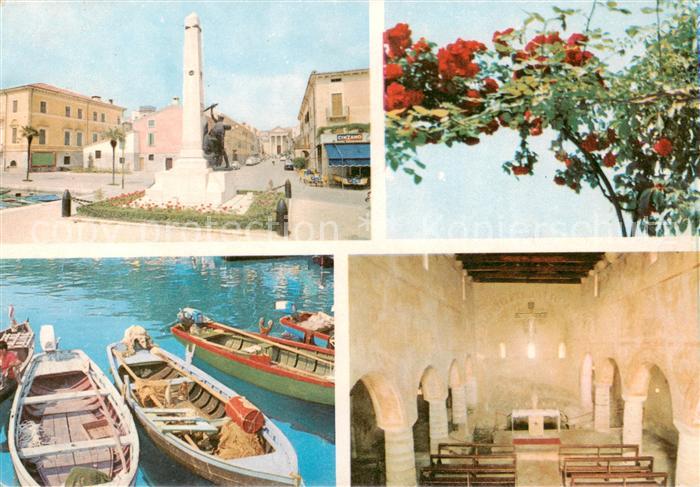 Bardolino Lago di Garda IT Strassenpartie Bootsliegeplatz Kapelle Inneres