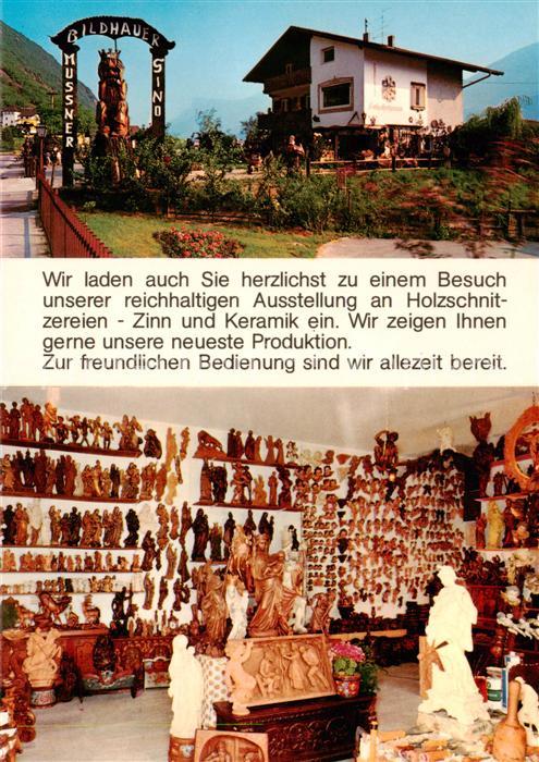 Burgstall Merano Meran IT Holzschnitzereien Gino Mussner Ausstellung