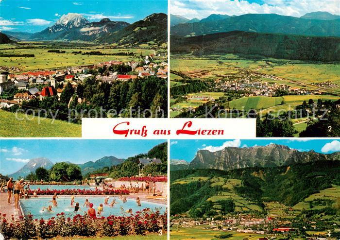 Liezen Steiermark AT mit Grimming Rottenmanner Tauern Schwimmbad Hochanger