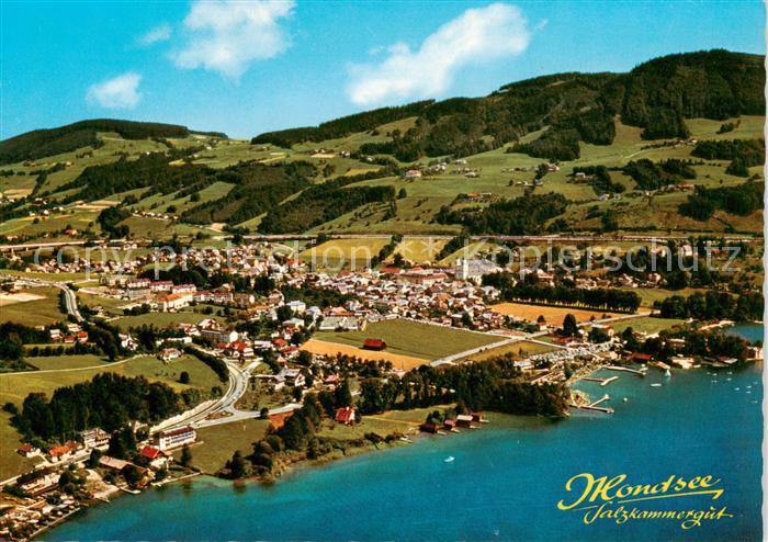 Mondsee Salzkammergut AT Fliegeraufnahme