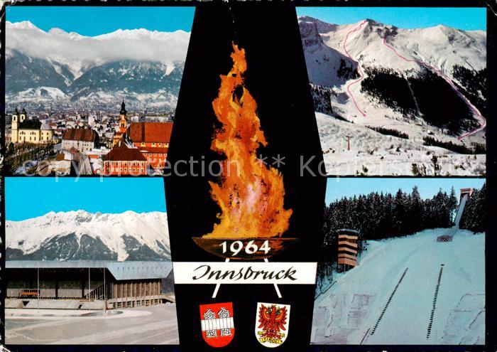 Innsbruck Tirol AT mit Nordkette Axamer Lizum Olympia Eisstadion Sprungschanze