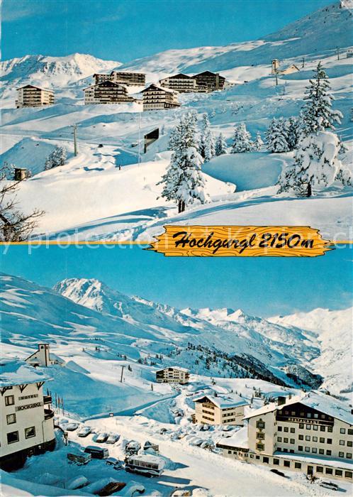 Hochgurgl Soelden oetztal AT Panorama mit Blick auf Obergurgl