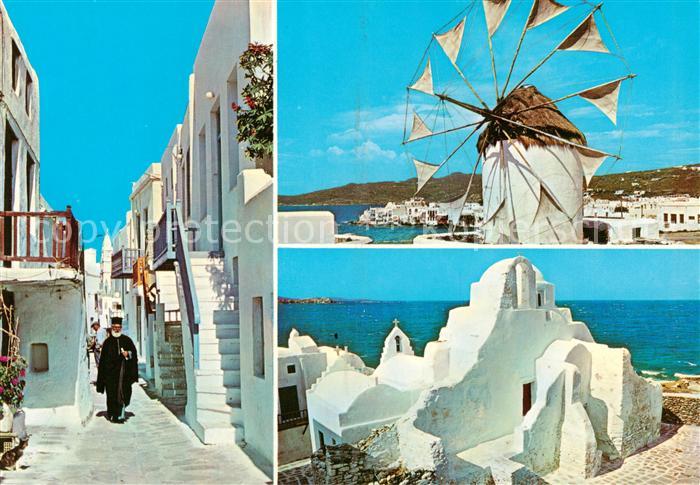 Mykonos Micono Myconos Greece Ortsmotive Windrad