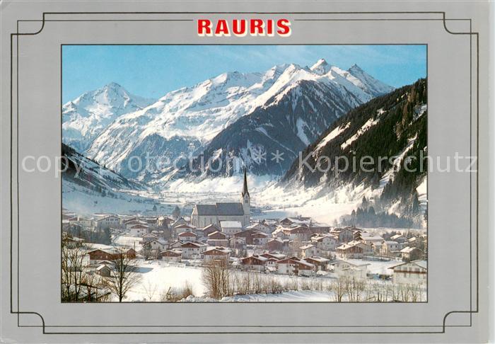 Rauris-Woerth AT Winterpanorama mit Sonnblick Goldberggruppe