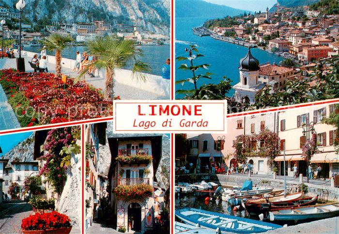 Limone sul Garda IT Teilansichten Uferpromenade Hafen Gasse