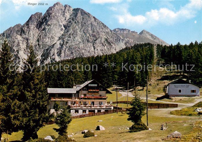 Avelengo-Falzeben Hafling IT Albergo Rosa Alpina mit Sessellift Alpengasthof Ifi