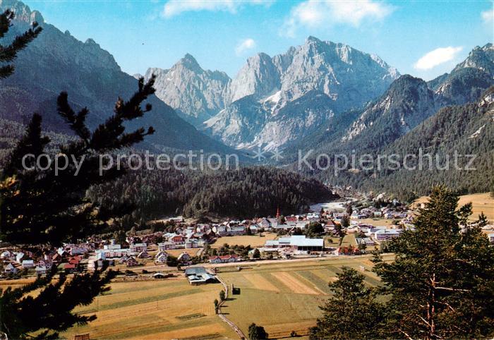 Kranjska Gora Slovenia Panorama Gesamtansicht mit Alpenpanorama
