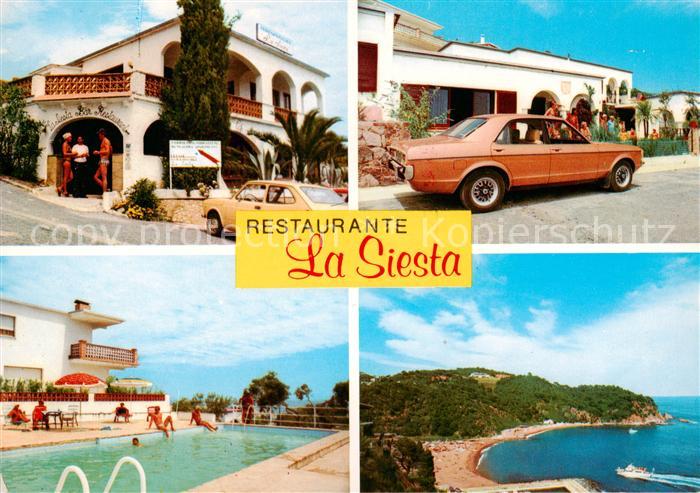 Playa Canyellas Cala Canyellas ES Restaurante La Siesta Swimming Pool Kuestenpan