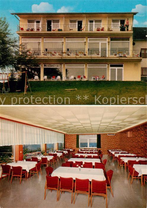 Gondorf Bitburg Hotel Pension Zur Schoenen Aussicht Speisesaal