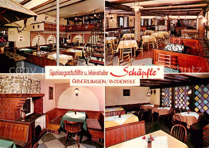 ueberlingen Bodensee Speisegaststaette Weinstube Schaepfle Gastraeume