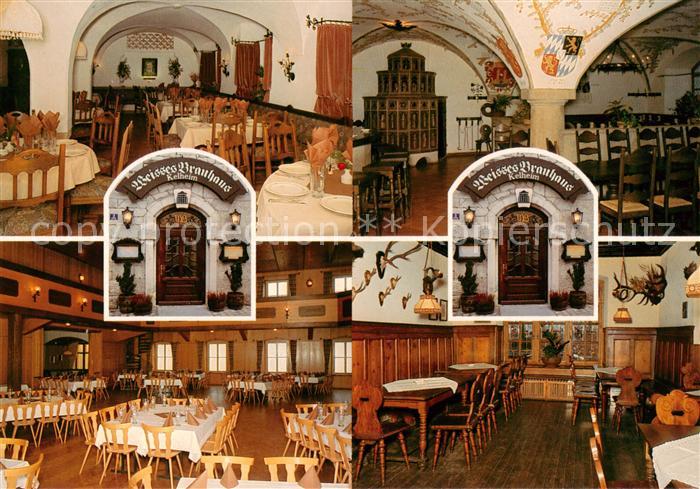 Kelheim Donau Brauerei Gasthaus Weisses Brauhaus Gastraeume