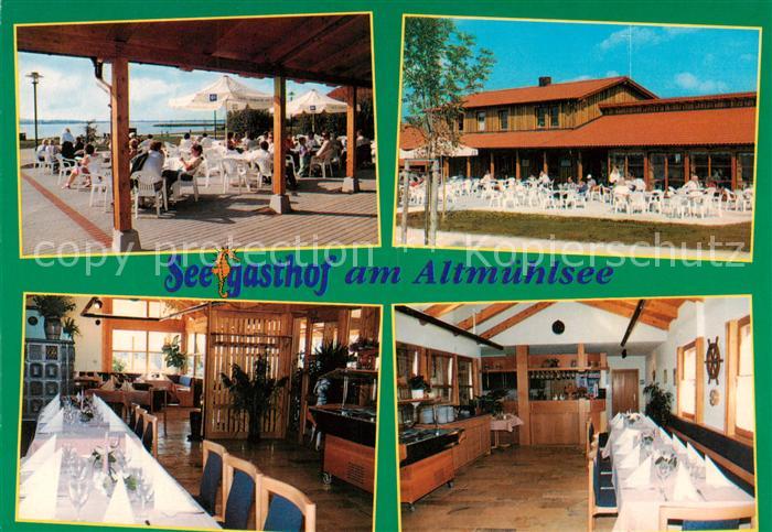 Gunzenhausen Altmuehlsee Seegasthof am Altmuehlsee Gastraeume Terrasse