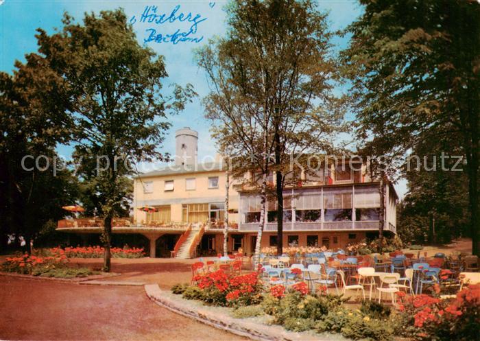 Beckum  Westfalen Hotel Restaurant Hoexberg Freiterrasse