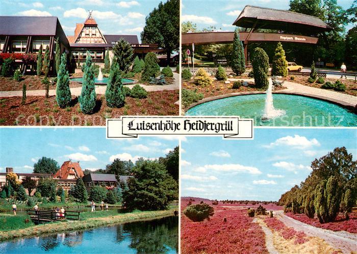 Walsrode Lueneburger Heide Luisenhoehe Heidjergrill Brunnen Heidelandschaft