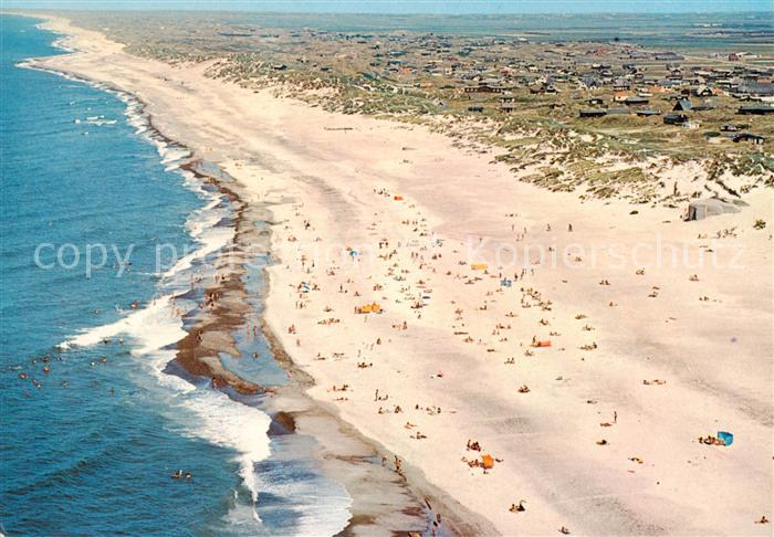Sondervig DK Stranden Fliegeraufnahme