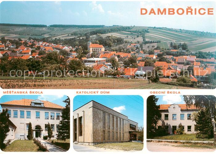 Damborice Damborschitz Zdanice CZ Mestanska Skola Katolicky Dum Obecni Skola