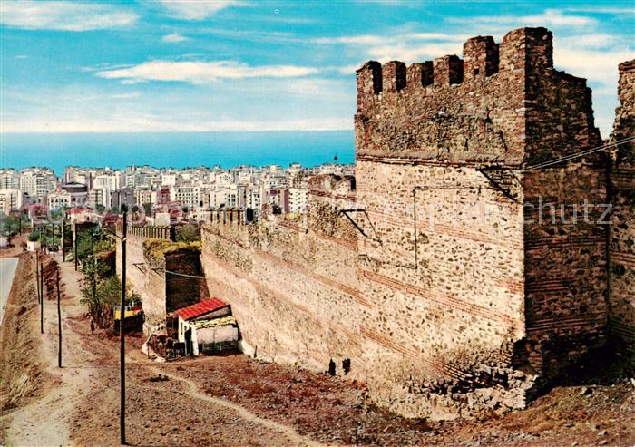 Thessalonika Greece Mauer von Etapurgion