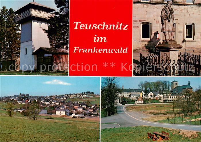 Teuschnitz Gasthaus Schwarzes Kreuz Panorama Teilansichten