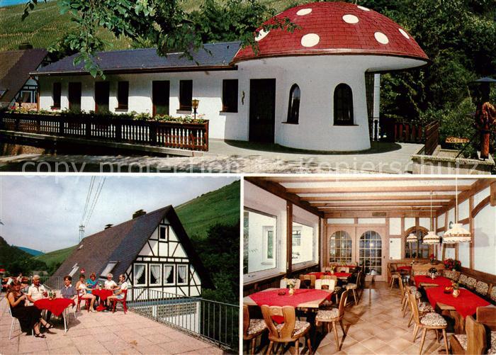 Zell Mosel Gaestehaus Breuers Muehle Terrasse Gaststube