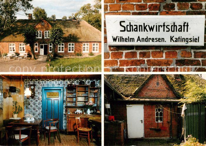 Katingsiel Schankwirtschaft Wilhelm Andresen Reetdachhaus Gaststube