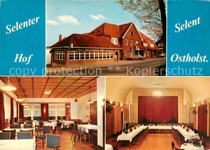Selent Gaststaette Hotel Selenter Hof Gastraum Festsaal