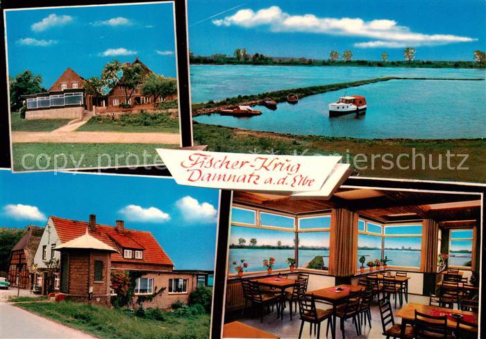 Damnatz Fischer Krug Cafe Restaurant Gastraum Panorama