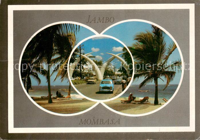 Mombasa Kenya Strand Strasse