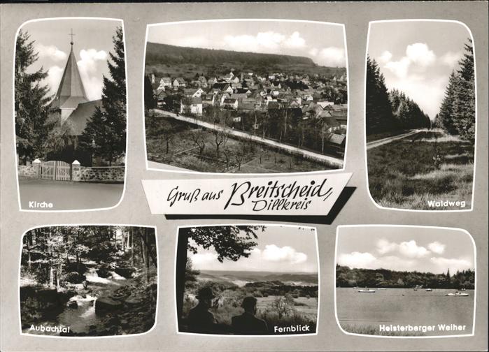 Breitscheid Hunsrueck Kirche Aubachtal Heisterberger Weiher