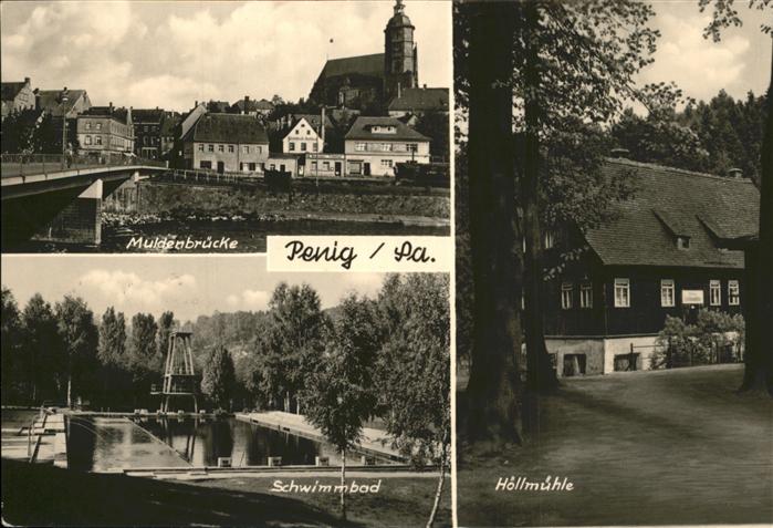 Penig Hollmühle Muldenbrücke Schwimmbad
