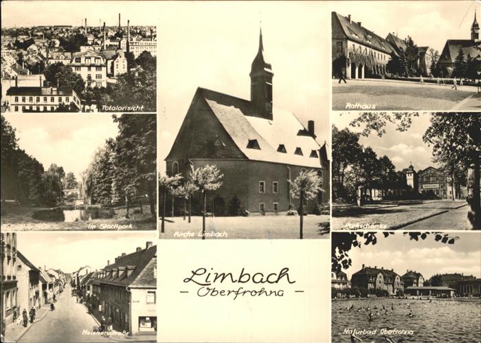 Limbach-Oberfrohna Sachsen Rathaus Naturbad Kirche Helenenstrasse
