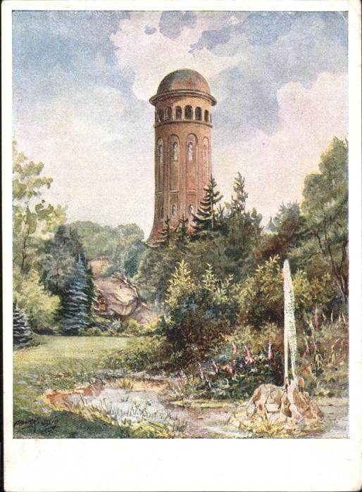Burgstaedt Sachsen Wettinhain Wasserturm