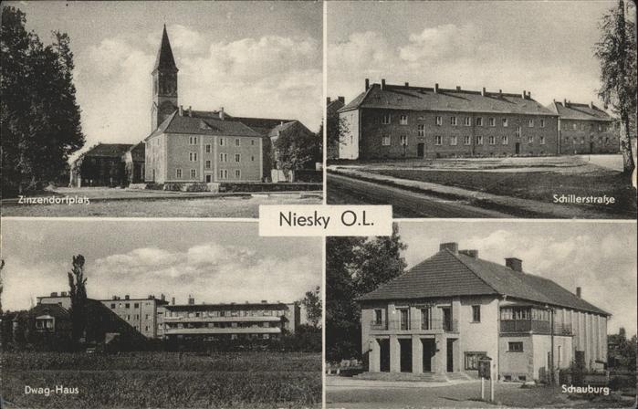 Niesky Schillerstrasse Zinzendorfplatz Dwag-Haus Schauburg
