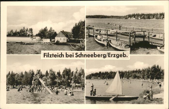 Schneeberg Erzgebirge Filzteich Boote