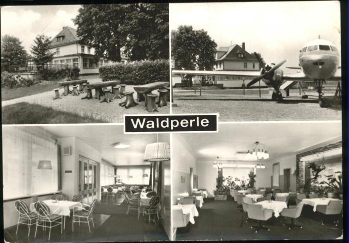 Werdau Sachsen Waldperle Konsum Gaststätte Flugzeug