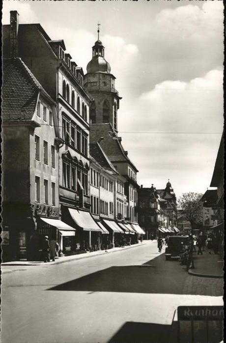 Landau Pfalz Marktstrasse Autos Fahrrad