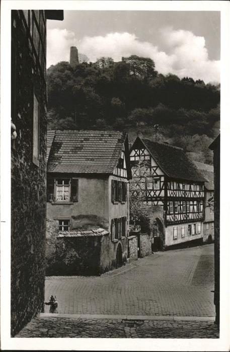 Weinheim Bergstrasse Münzgasse Fachwerk