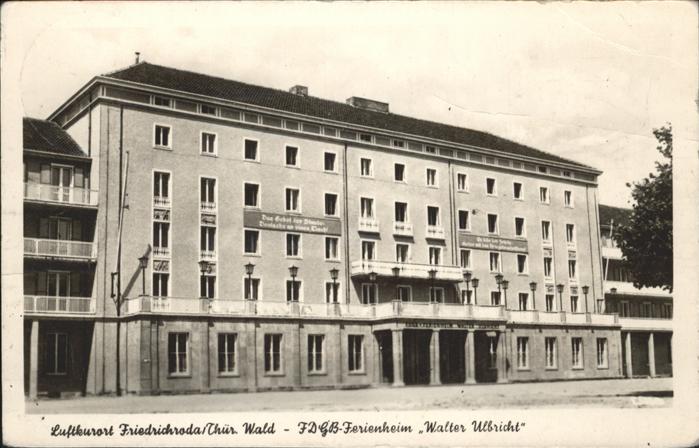 Friedrichroda Ferienheim Walter Ulbricht