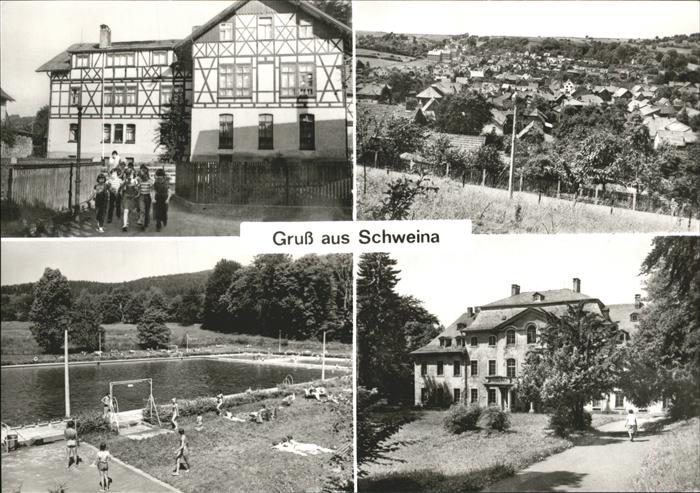 Schweina Bad Liebenstein Schwimmbad Fröbelkindergarten Schloss G