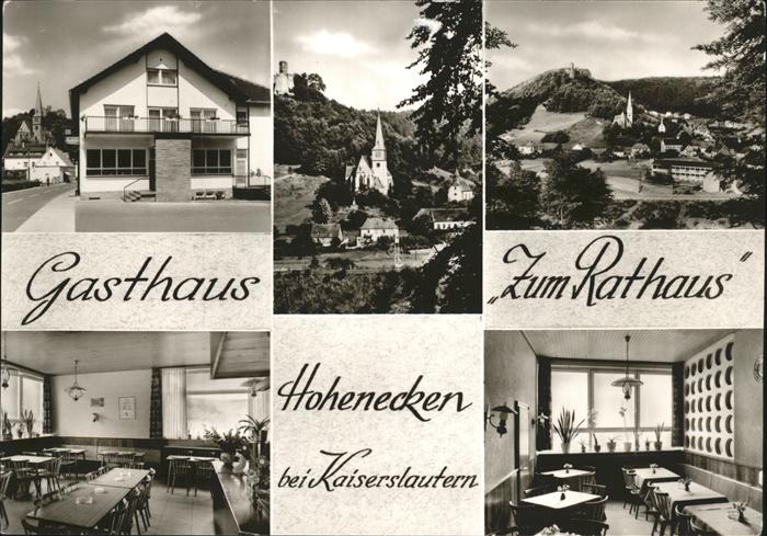 Hohenecken Kaiserslautern Rheinland-Pfalz Gasthaus Rathaus