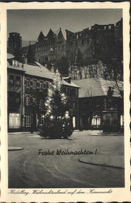 Heidelberg Neckar Weihnachten Kornmarkt