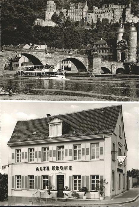 Heidelberg Neckar Gasthaus Alte Krone Bruecke