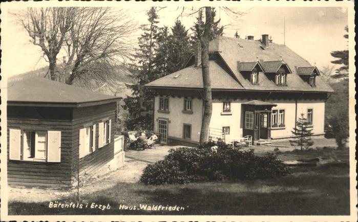 Baerenfels Erzgebirge Haus Waldfrieden