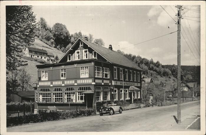 Katzhuette Thueringen Haus Auto